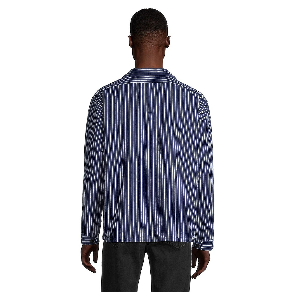 Berra Organic Cotton Striped Worker Shirt