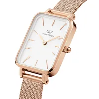 Quadro Melrose Stainless Steel Mesh Bracelet Watch DW00100431