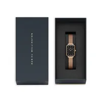 Quadro Melrose Rose Goldtone Stainless Steel Bracelet Watch DW00100432