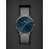 Classic Mesh Arctic Stainless Steel Bracelet Watch DW00100628