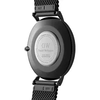 Classic Mesh Onyx Blacktone Stainless Steel Bracelet Watch DW00100632