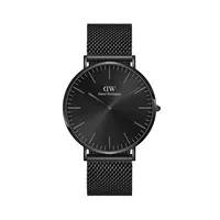 Classic Mesh Onyx Blacktone Stainless Steel Bracelet Watch DW00100632