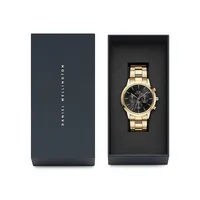 Iconic Chrono Goldtone Stainless Steel Braclet Watch DW00100641