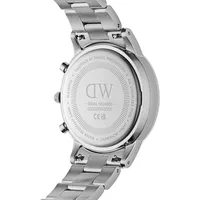 Iconic Chrono Stainless Steel Bracelet Watch DW00100644