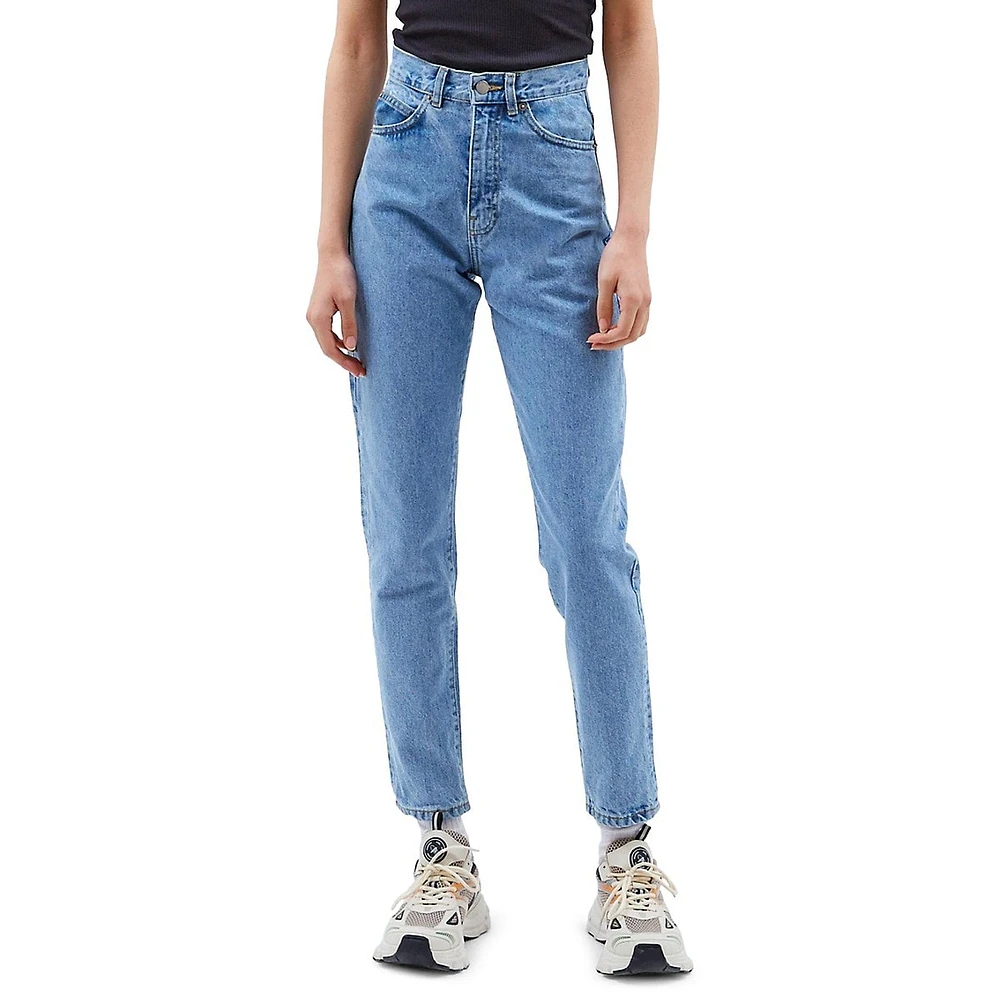 Nora High-Rise Tapered-Leg Mom Jeans