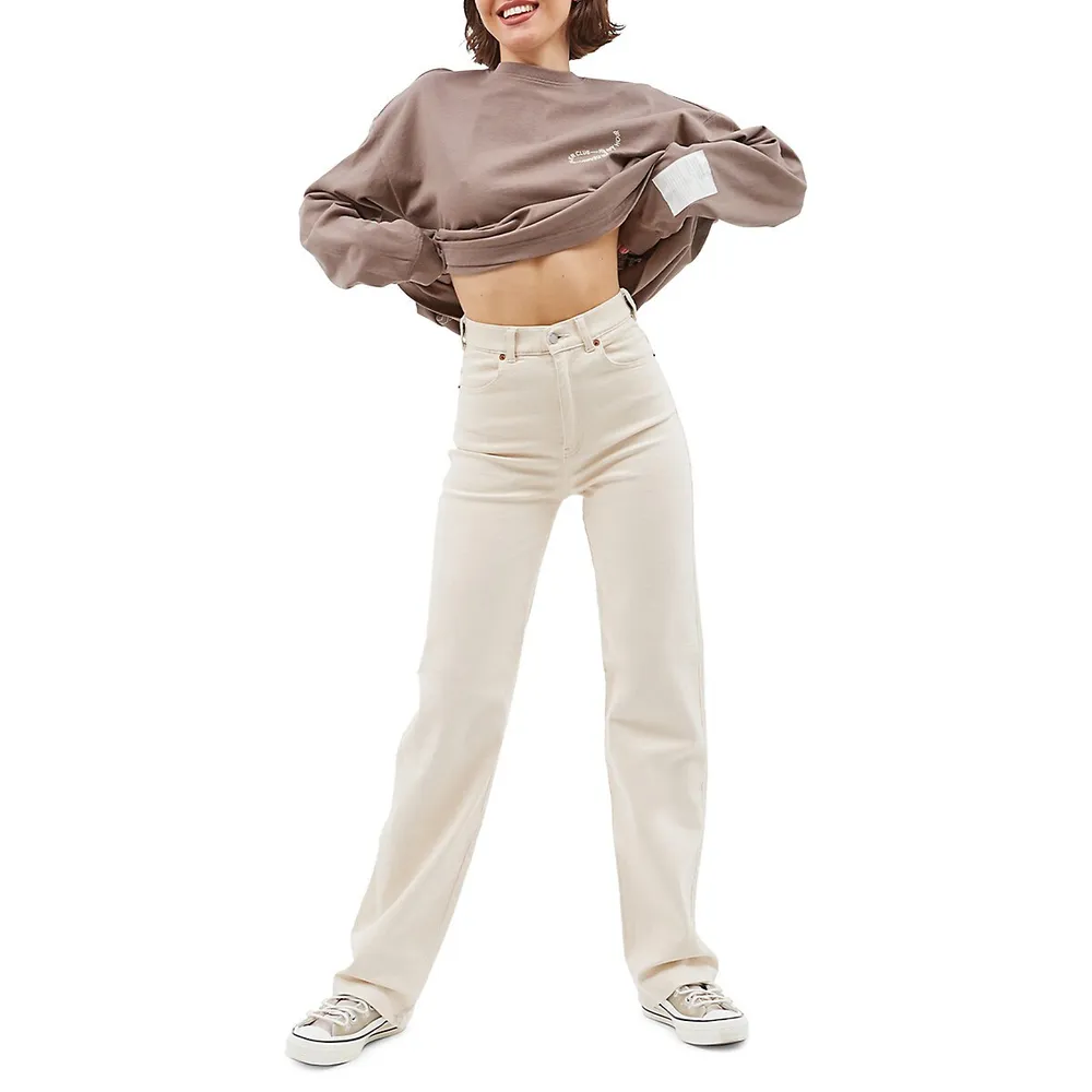 Moxy High-Rise Straight-Fit Jeans