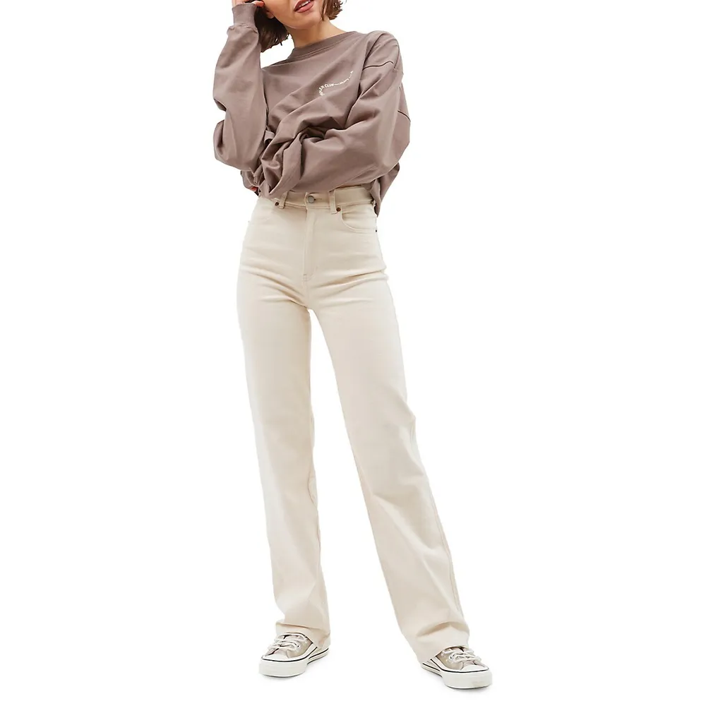 Moxy High-Rise Straight-Fit Jeans