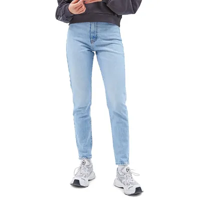 Nora High-Rise Tapered-Leg Mom Jeans