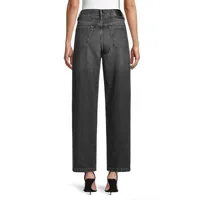 Ash High-Rise Loose Wide-Leg Jeans