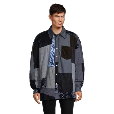 Otito Patchwork Loose-Fit Jacket