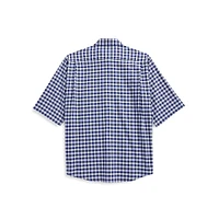 Check-Print Short-Sleeve Shirt