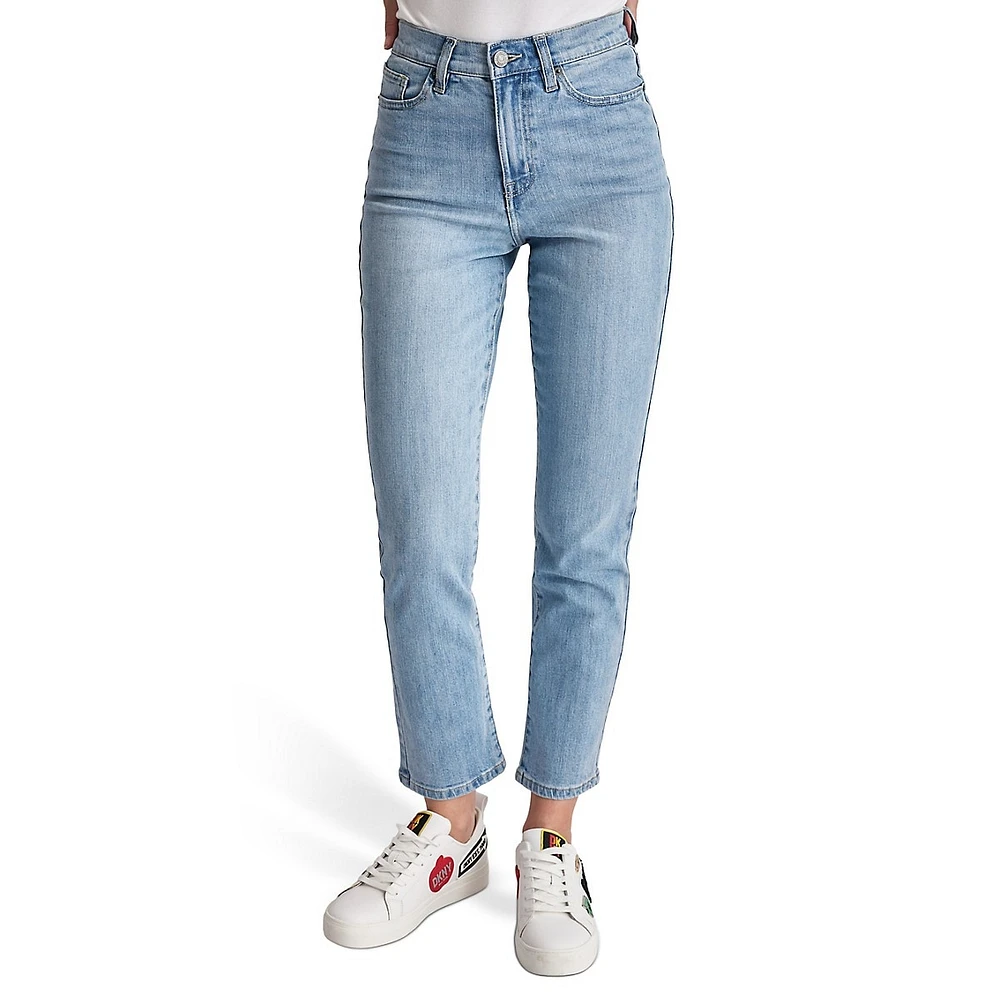 Dkny Jeans High Rise Slim Straight