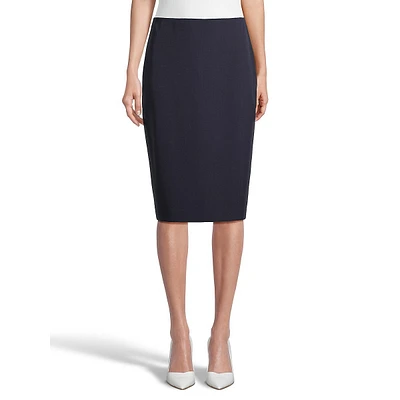 Stretch-Knit Pencil Skirt