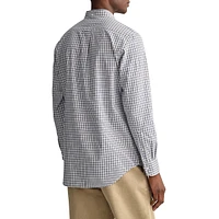 Small Tartan Regular-Fit Twill Shirt