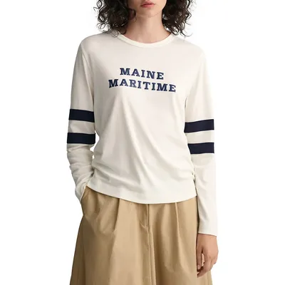 T-shirt à imprimé Maine Maritime