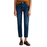 D2 Mid-Rise Cropped Slim Jeans