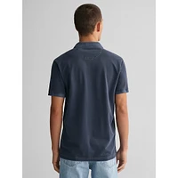 Sun-Faded Piqué Knit Rugger Shirt
