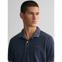 Sun-Faded Piqué Knit Rugger Shirt