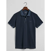 Sun-Faded Piqué Knit Rugger Shirt