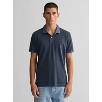 Sun-Faded Piqué Knit Rugger Shirt