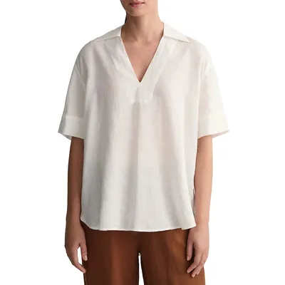 Rel Pop Over Linen Shirt