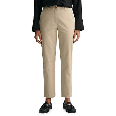 Slim-Fit Ankle Chinos