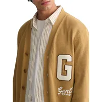 Relaxed Letterman Cardigan
