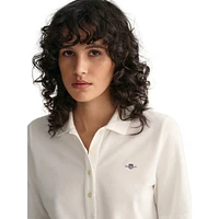 Slim Shield Short-Sleeve Piqué Polo Shirt