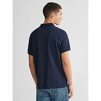 Shield Short-Sleeve Piqué Polo Shirt