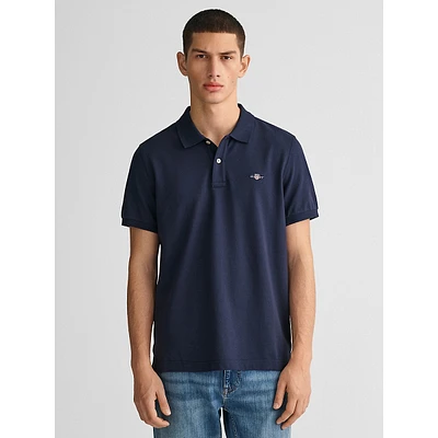 Shield Short-Sleeve Piqué Polo Shirt