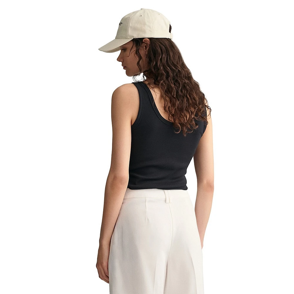 Slim-Fit Rib Tank Top