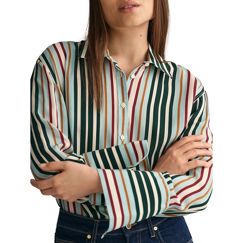 Relaxed Multi-Striped Shirt