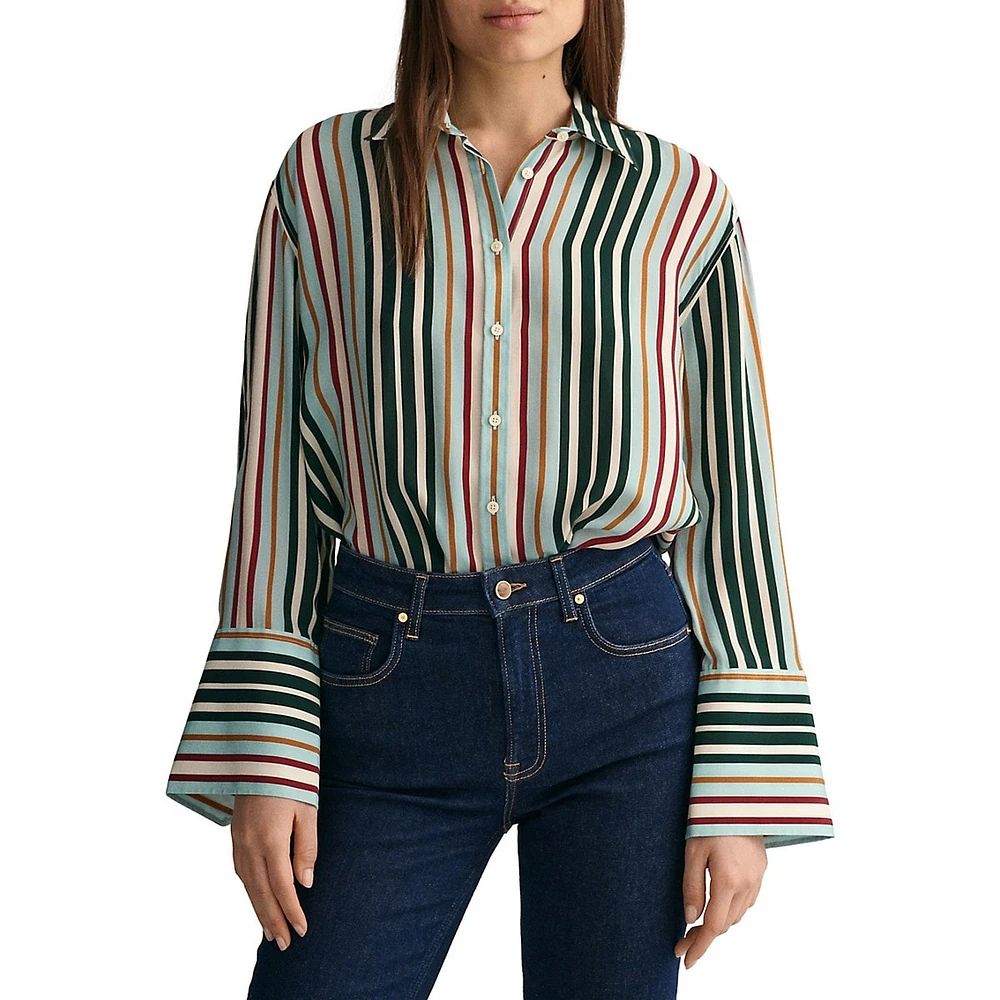 Relaxed Multi-Striped Shirt