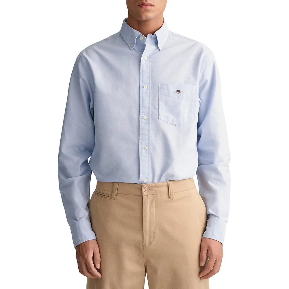 Regular-Fit Archive Shield Oxford Shirt