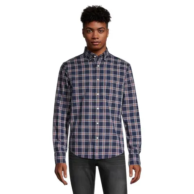 Regular Untucked-Fit Archive Oxford Check Shirt