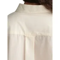 Relaxed Cotton-Silk Shirt