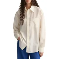 Relaxed Cotton-Silk Shirt