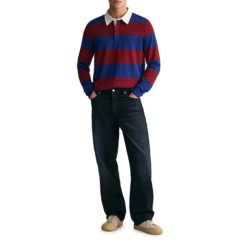 Barstripe Merino Wool Rugby Shirt