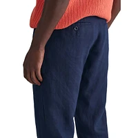 Relaxed Linen Drawstring Pants