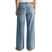 Low-Rise Wide-Leg Jeans