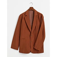 Relaxed Silk Blazer