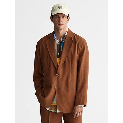 Relaxed Silk Blazer