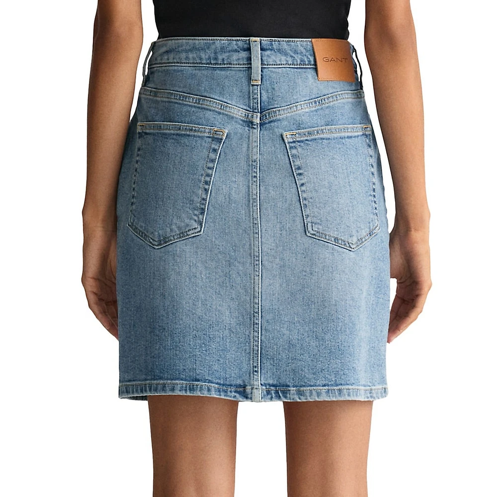 5-Pocket Denim Mini Skirt