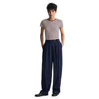 Loose-Fit Low-Rise Wide-Leg Chino Pants