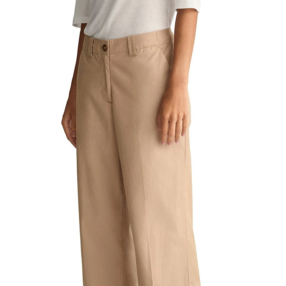 Relaxed Stretch-Organic Cotton Twill Chino Pants