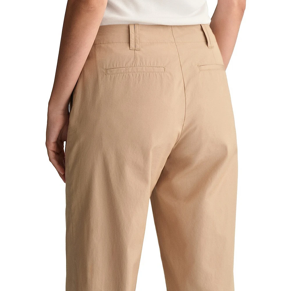 Relaxed Stretch-Organic Cotton Twill Chino Pants