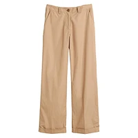 Relaxed Stretch-Organic Cotton Twill Chino Pants