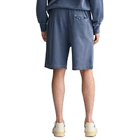 Sun-Faded Washed Drawstring Shorts
