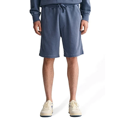 Sun-Faded Washed Drawstring Shorts