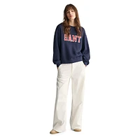 Logo-Lettered Relaxed-Fit Sweatshirt